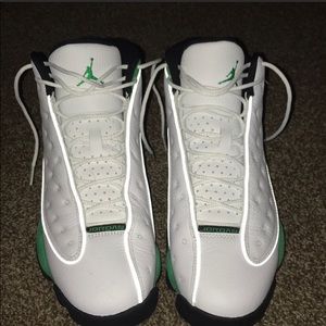 Air Jordan 13 Retro White Lucky Green